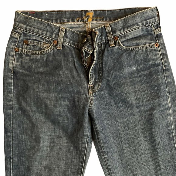 7 For All Man Kind Womens Flare Jeans 28 x 30 - Picture 3 of 8